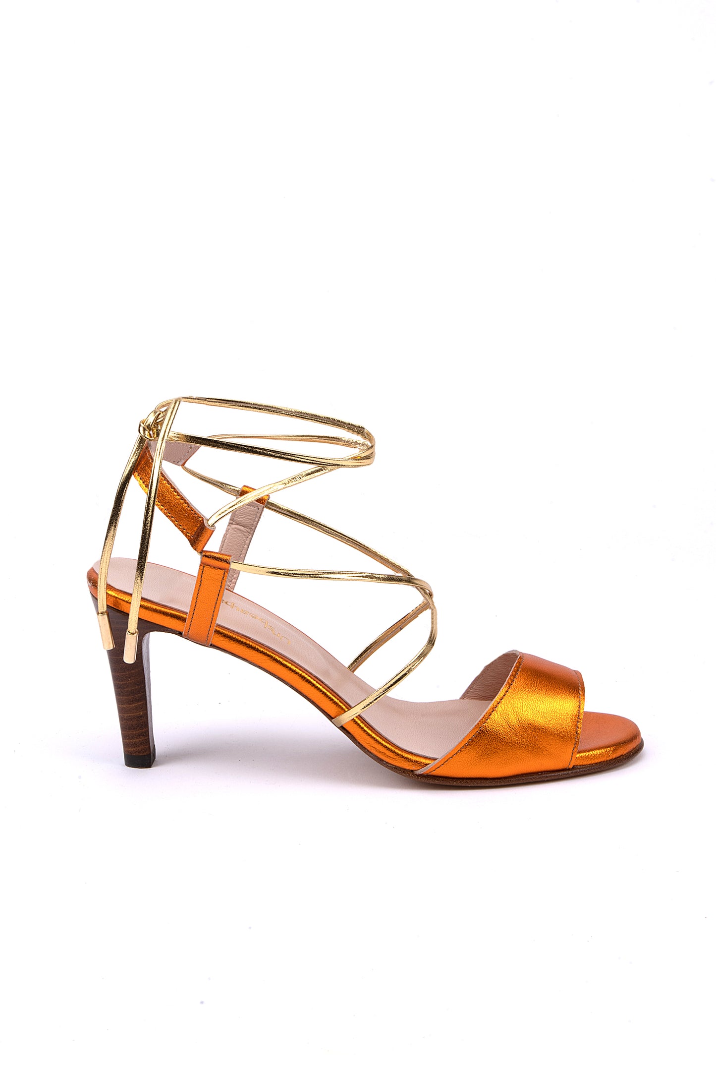 40 - Elena Orange - 7cm Fin lamellé