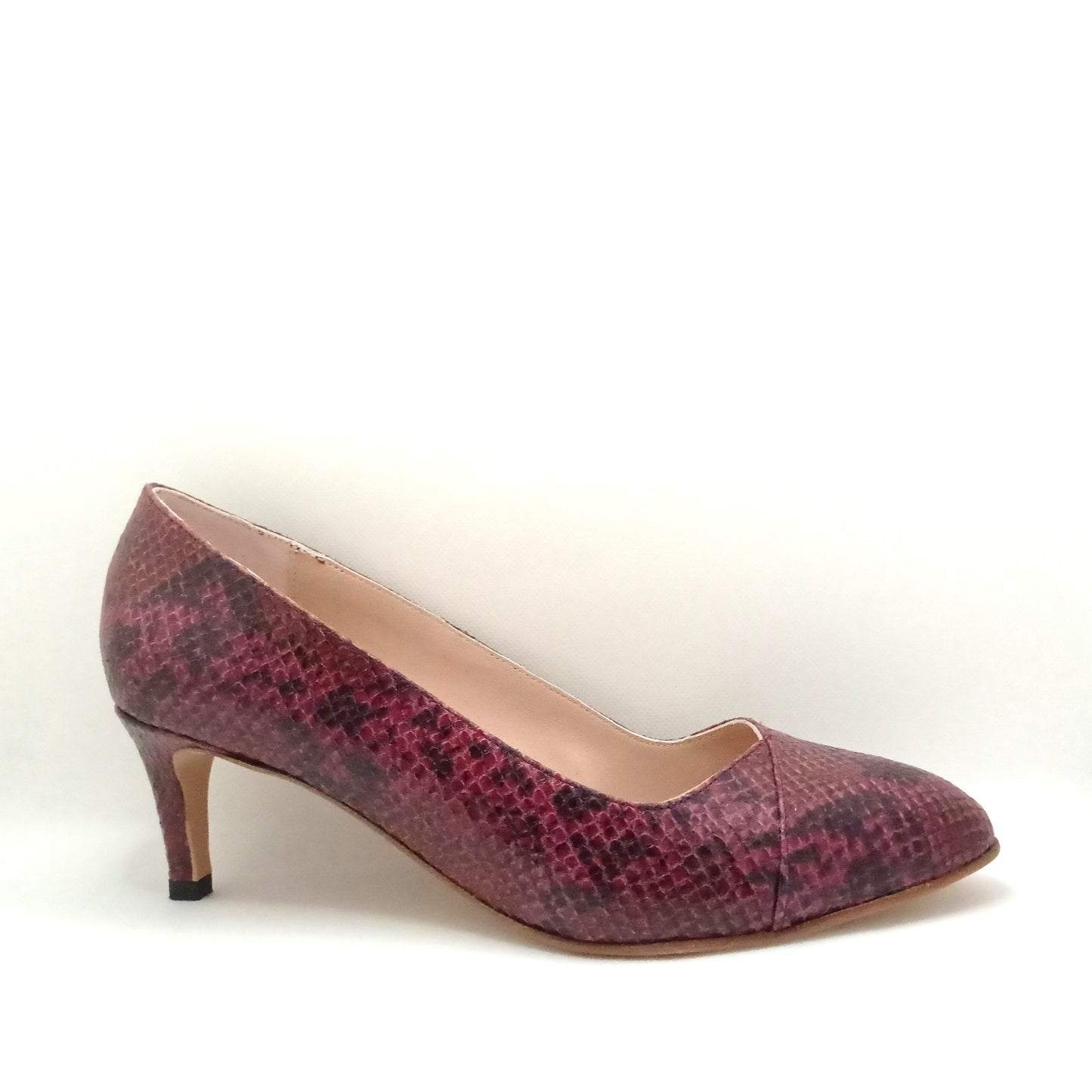 41 - Jeanne Python Bordeaux - 5cm fin